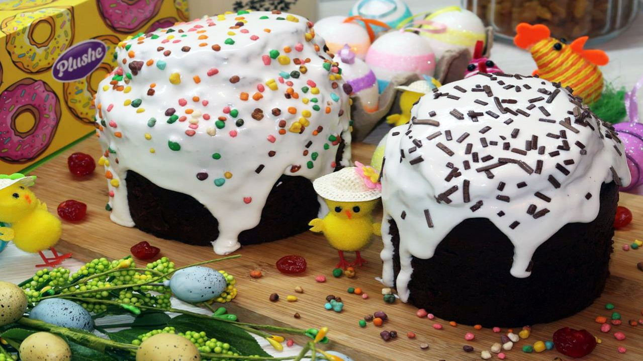 Шоколадный кулич без дрожжей