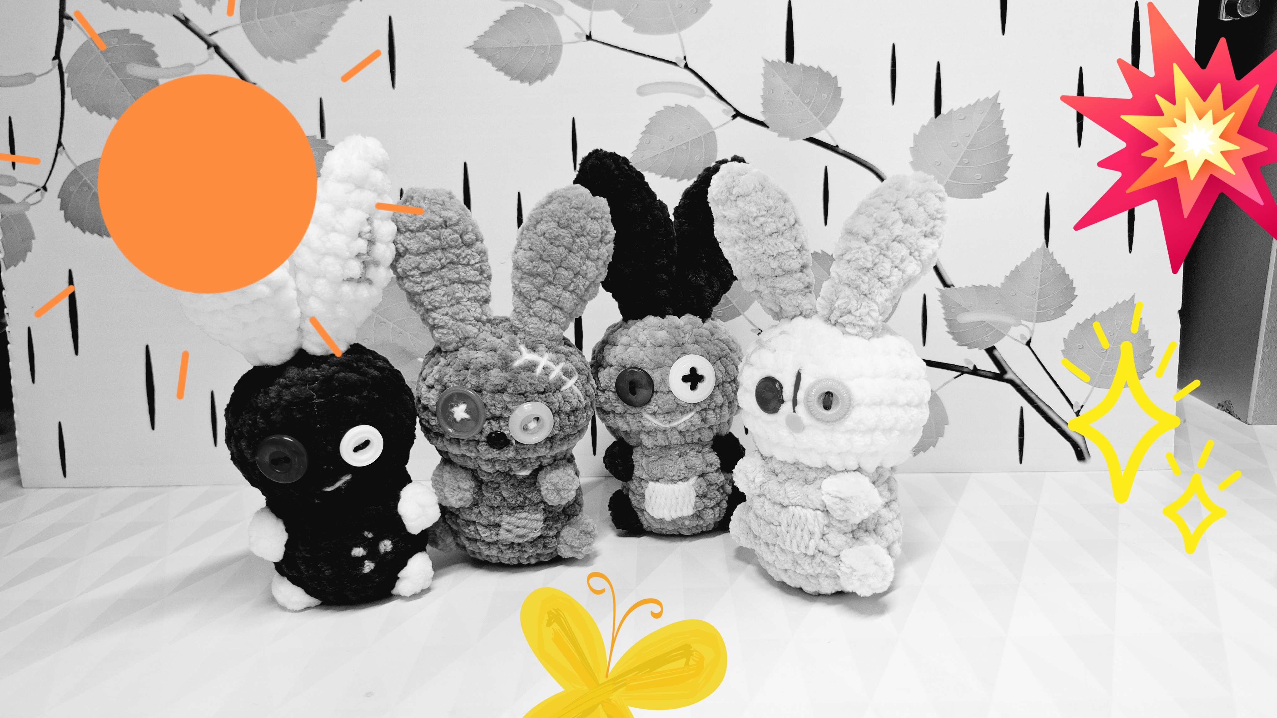 Не думала, что мне понравиться вязать монстров. Игрушки крючком.