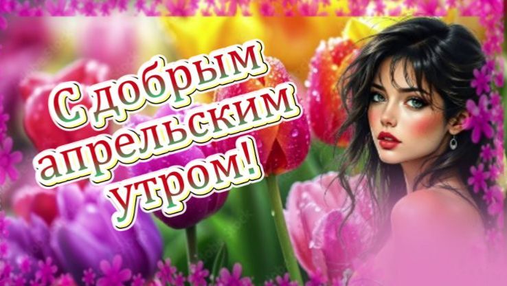 Красивое музыкальная открытка с добрым весенним утром!