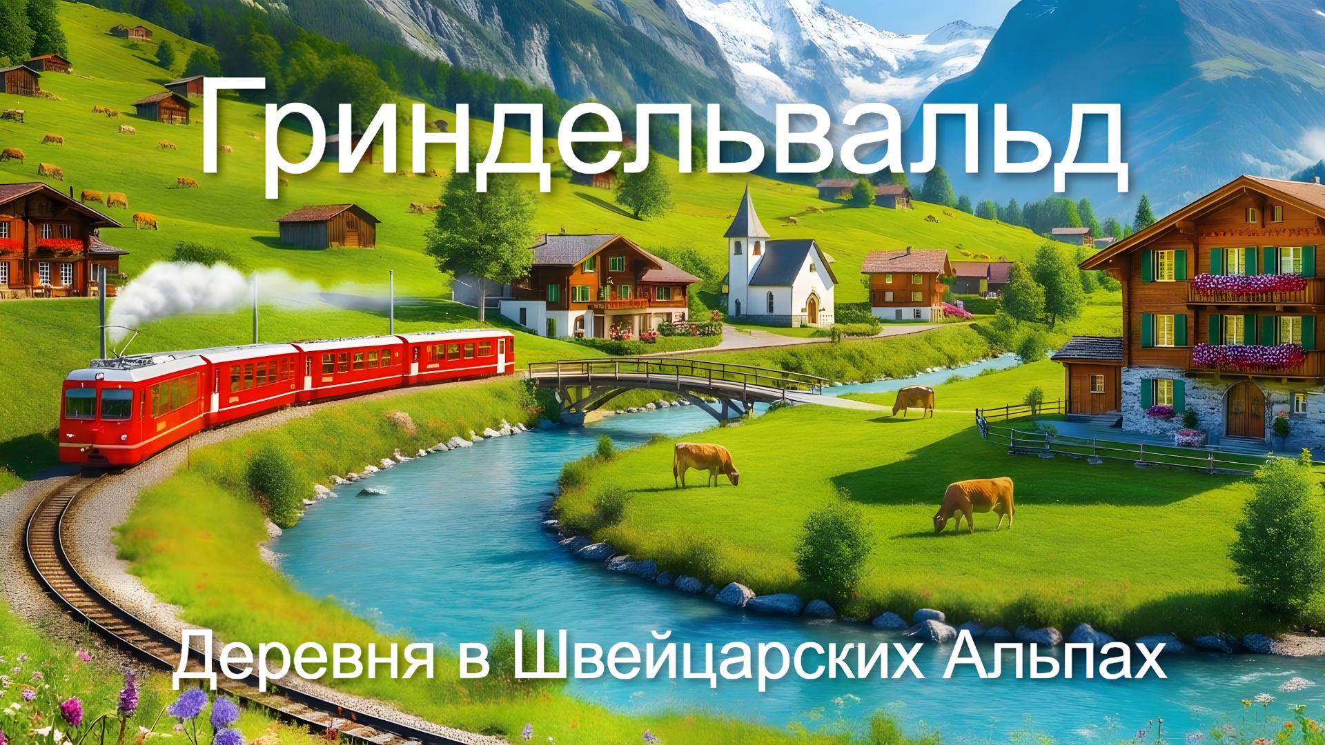 Гриндельвальд, Швейцария 🏔️ Деревня в Швейцарских Альпах.