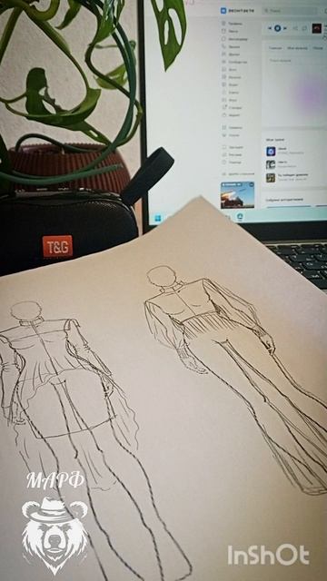 дизайнерская куртка, эскизы