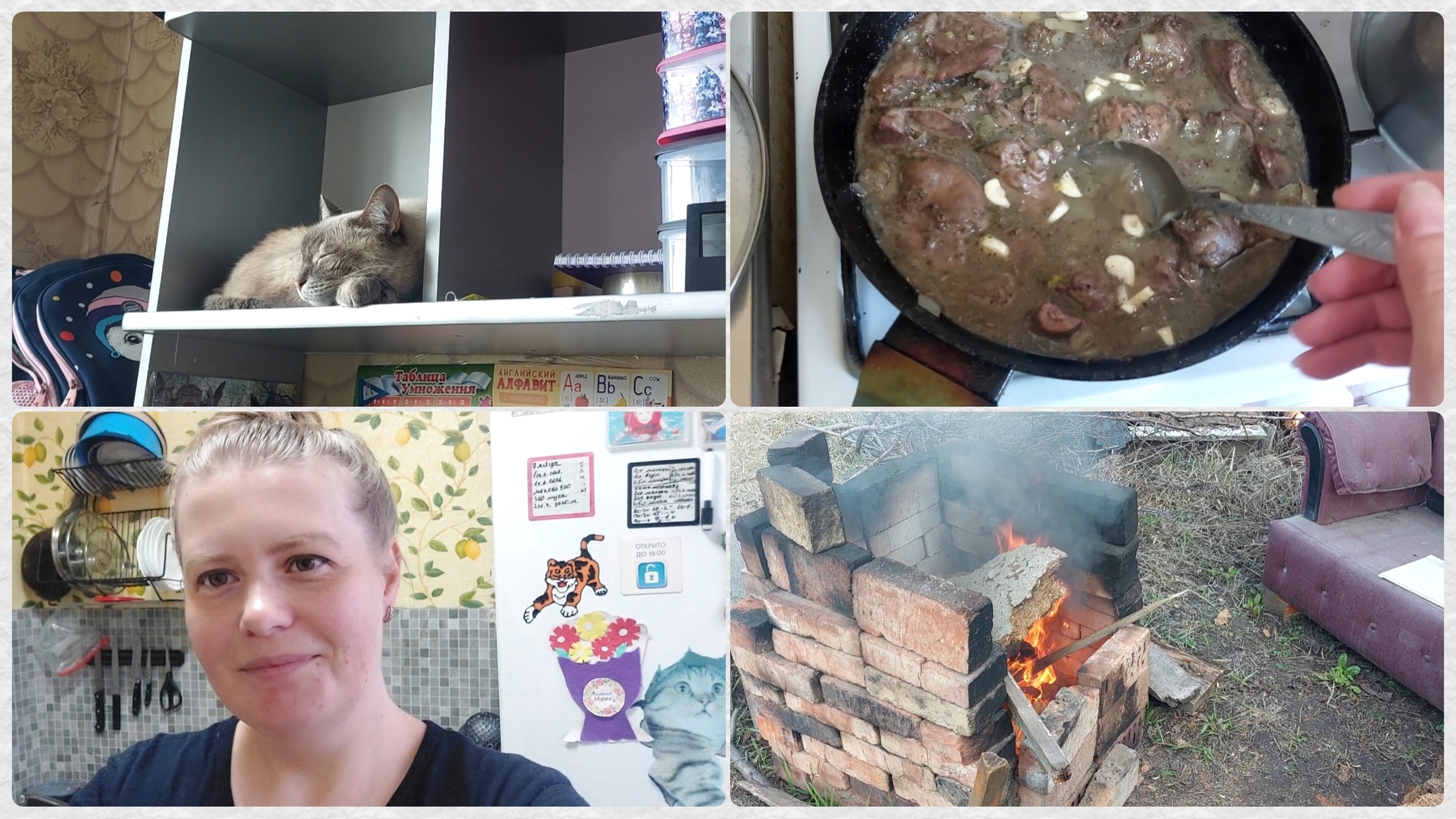 Пересадила петунии. Болталка вечерняя. Скромный обед. Нет страшной корзинки теперь