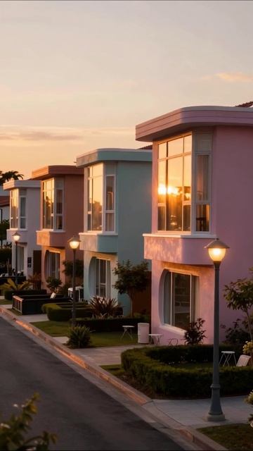 Красота заката над уютными домами #архитектура #закат #жизньвгороде