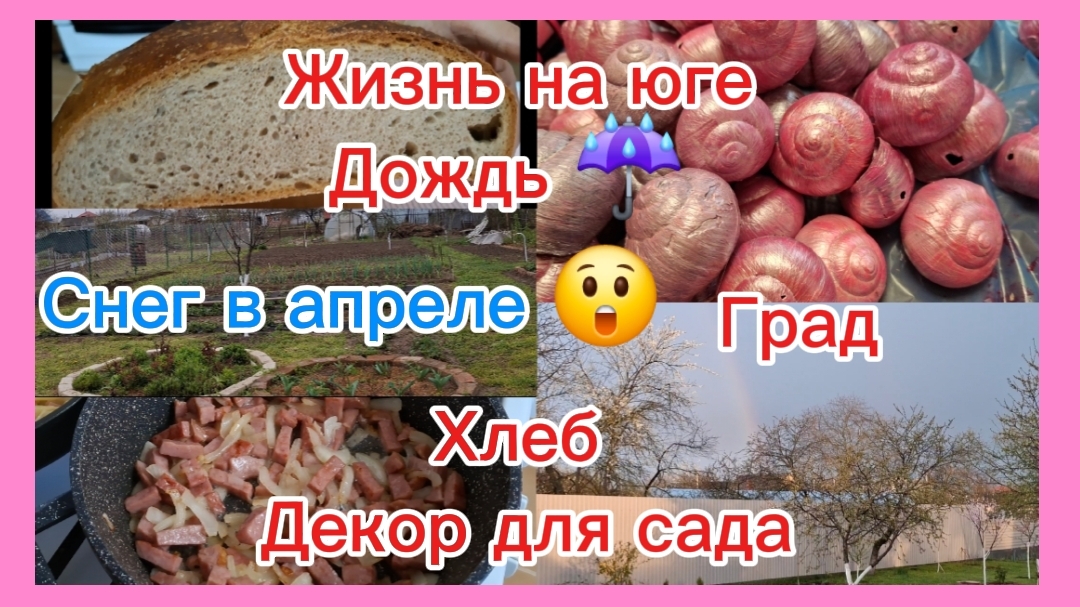 09-04-2026 Мечты сбываются!!!/Погода ужас/Юг не перестаёт удивлять/Домашние дела/Декор для сада//