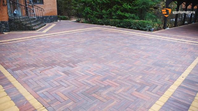 Реализованное мощение по выбранному дизайн-проекту BRAER