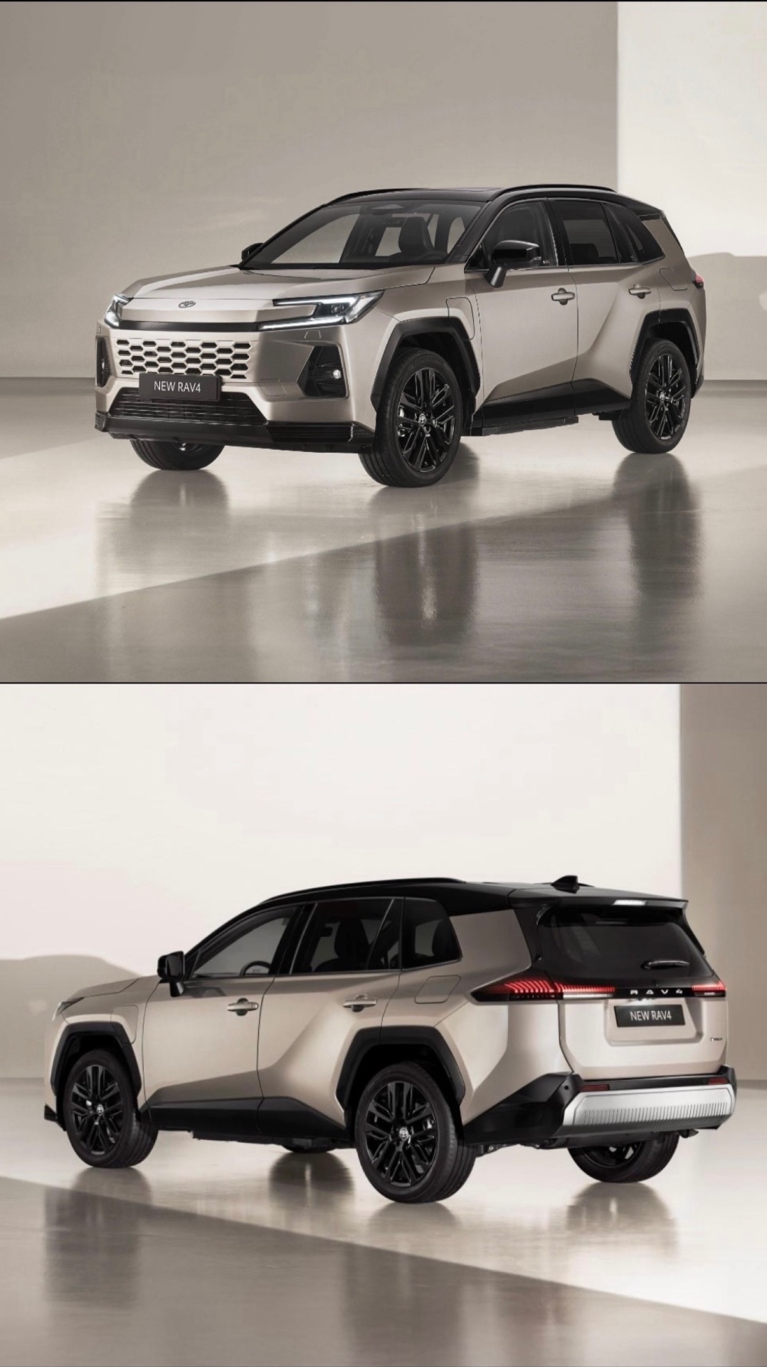 RAV4 2026 в бронзе на черном—идеальное сочетание