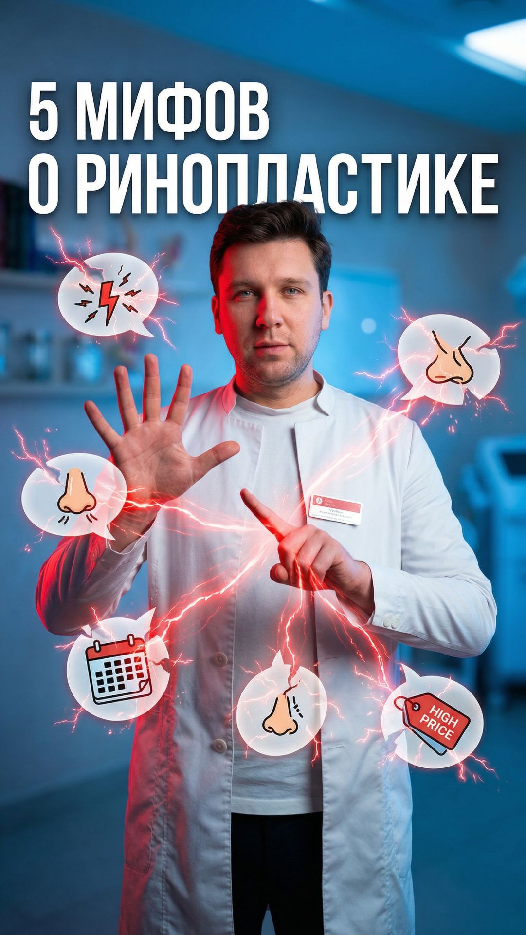 Больно, ненастоящий нос, долгая реабилитация — 5 мифов о ринопластике 👇