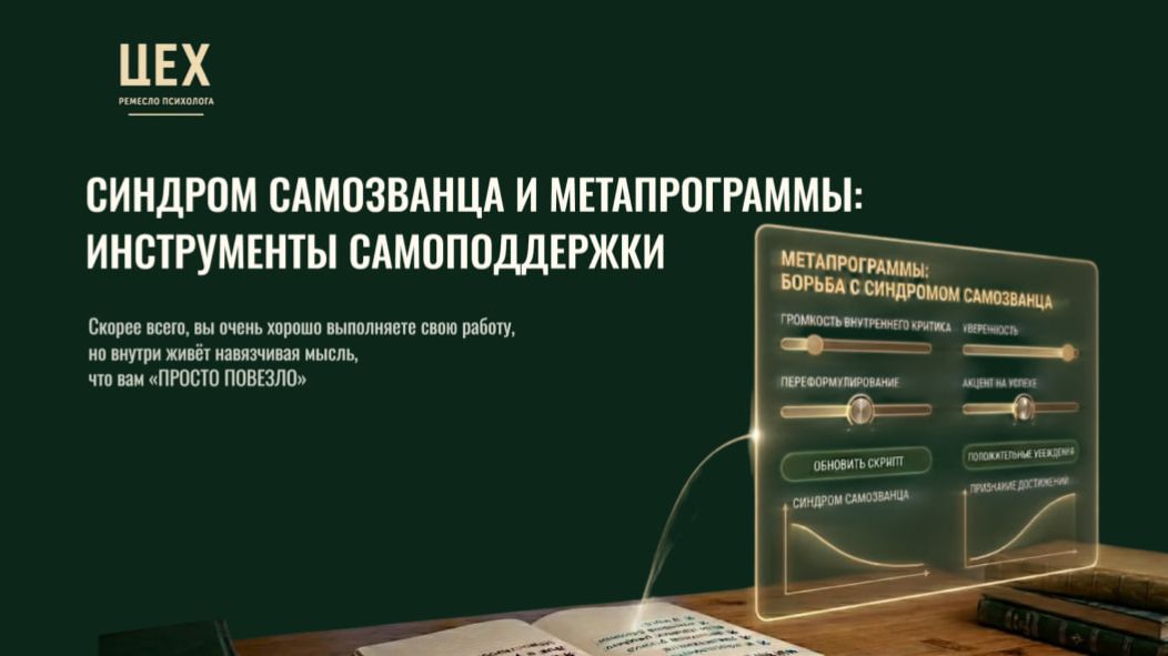 Открытый эфир с Анной Ивановой: «Синдром самозванца и метапрограммы: инструменты самоподдержки»