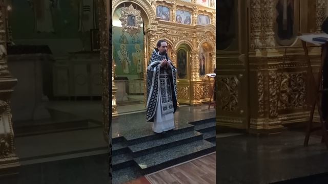 Проповедь игумена Феодорита (Золотарева) после выноса Плащаницы Спасителя