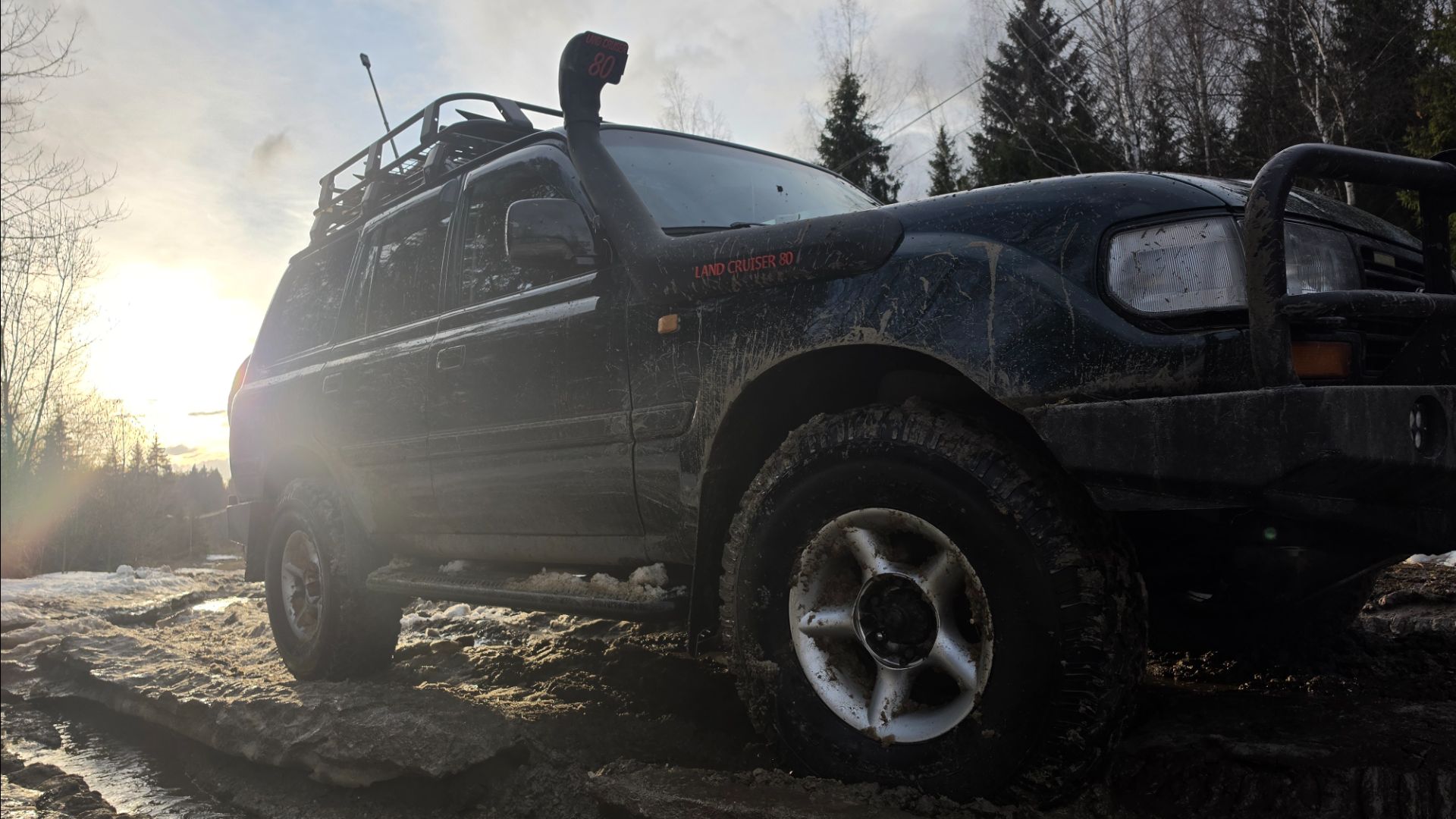 Цернское озеро Мос.обл. на Land Cruiser 80.mp4