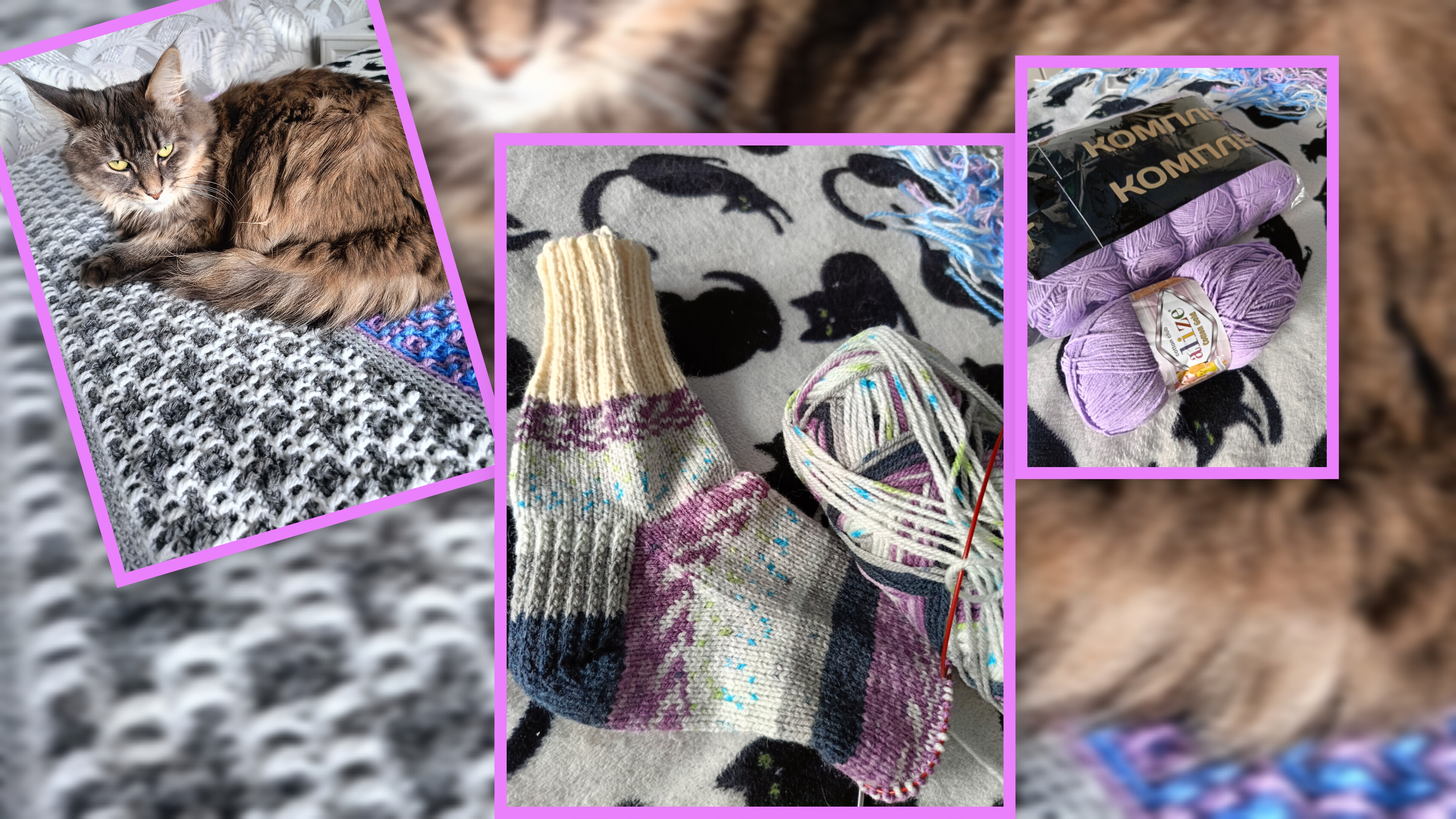 Вяжу потихоньку 🧶Опять заболела 😷