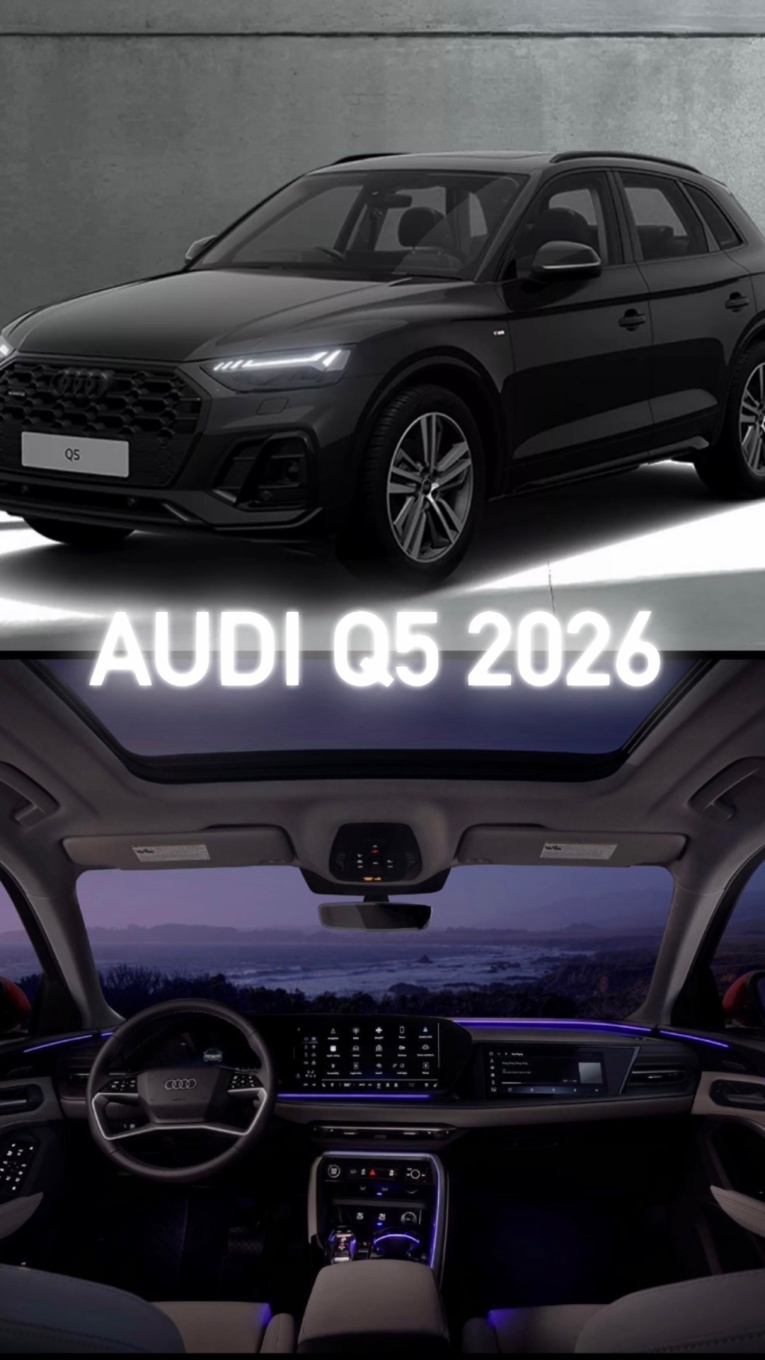 Audi Q5: чёрный снаружи — белый внутри 😈