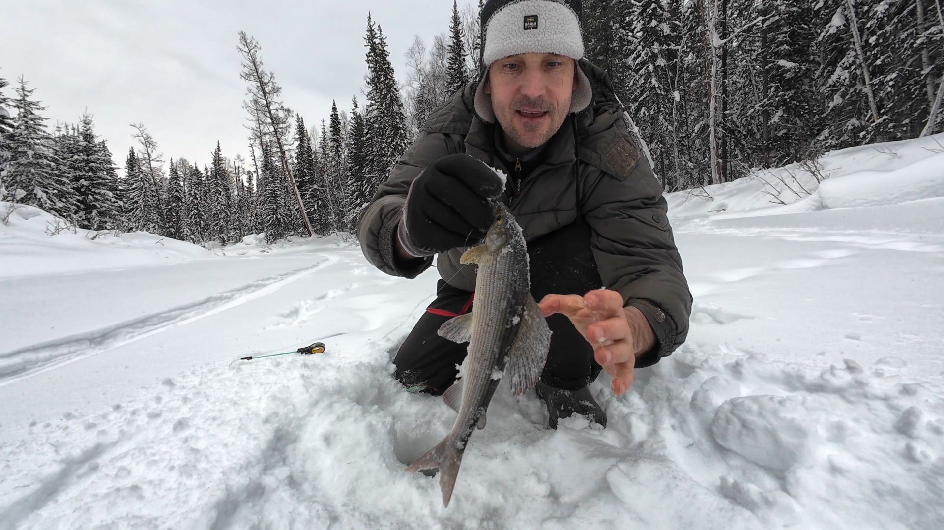 Таежная рыбалка в Эвенкии, едем за ельцом.