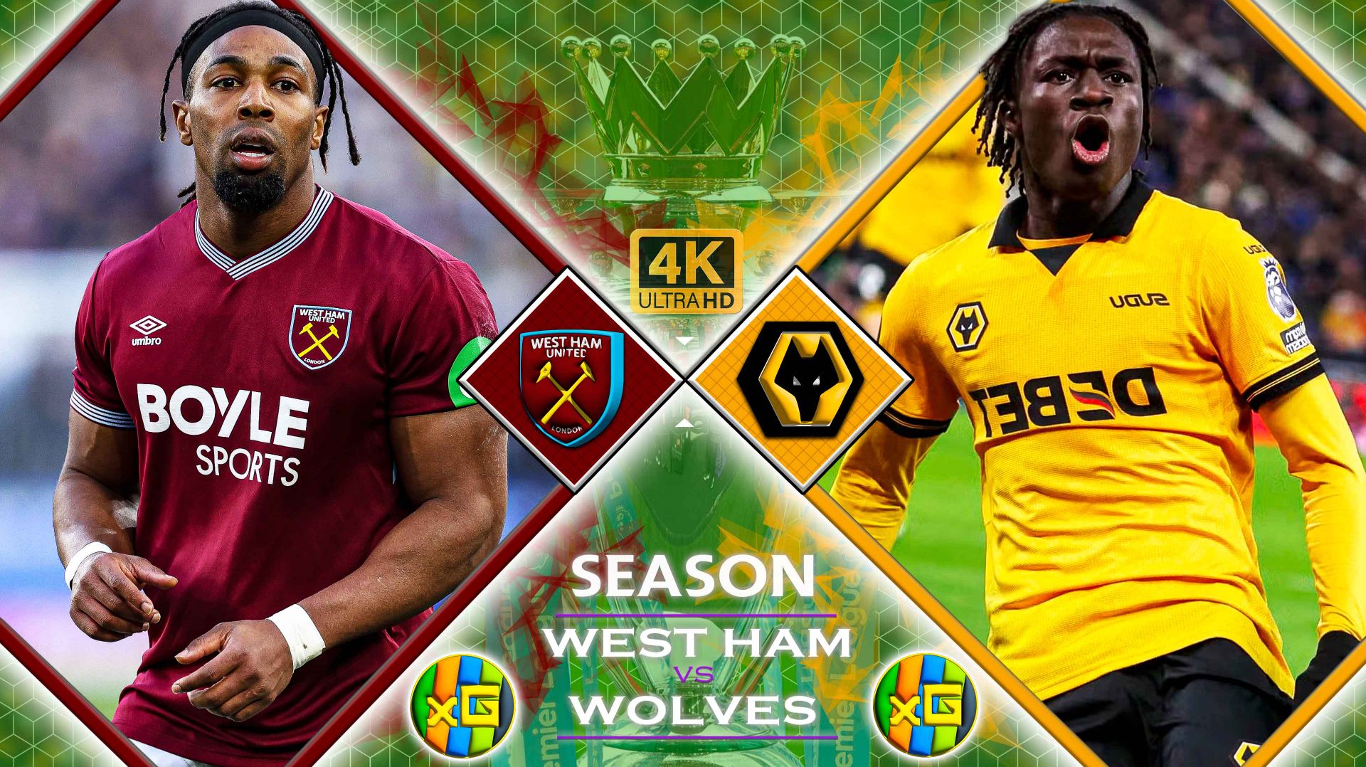 Вест Хэм - Вулверхэмптон | Чемпионат Англии | 10.04.2026 | Прямая трансляция |xG