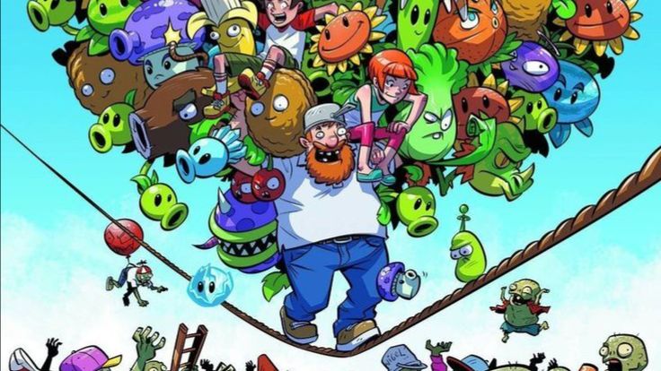 Зомби против растений.