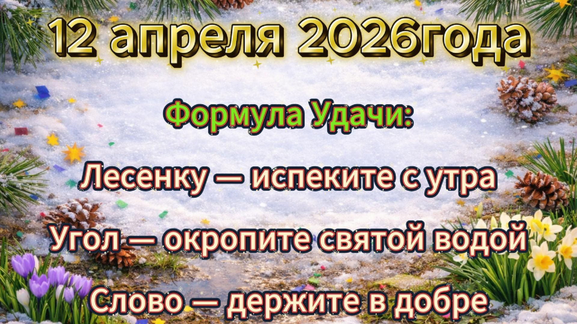 Народные приметы на 12 апреля 2026 года
