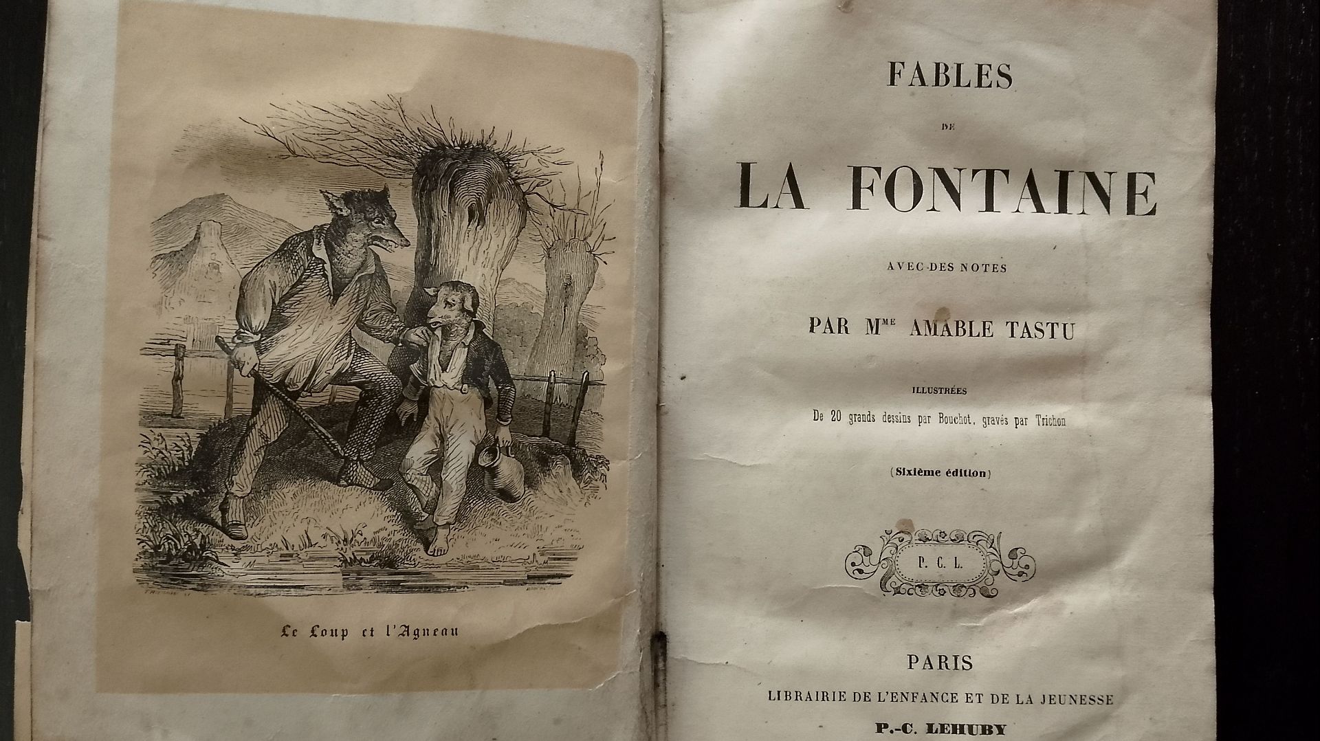 Fables De La Fontaine 1851