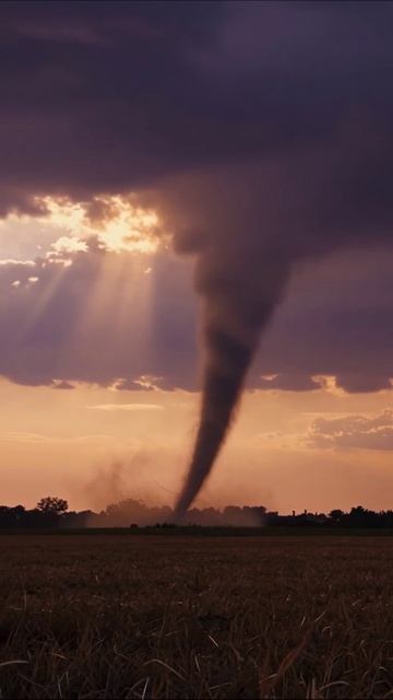 Ужас торнадо: красивые, но опасные природные явления #торнадо #природа #погода