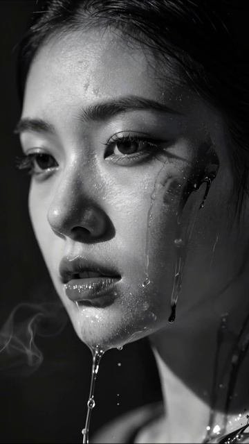 Тайны красоты: игра света и воды #мода #творчество #чернобелое