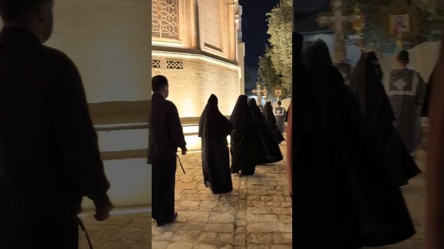 Крестный ход с Плащаницей Спасителя. Троицкий собор в Иерусалиме. 10.04.2026