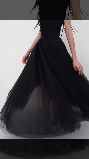 юбка из фатина черная макси  Victoria Ziminskaya