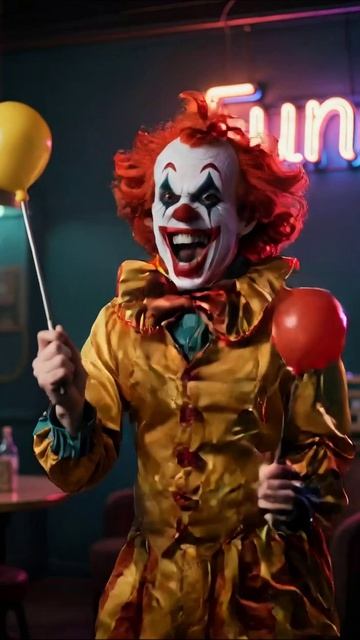 Веселый клоун с шарами: праздник и смех! #клоун #смешно #праздник