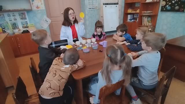 ПОСУДА.  Логопедическое занятие.