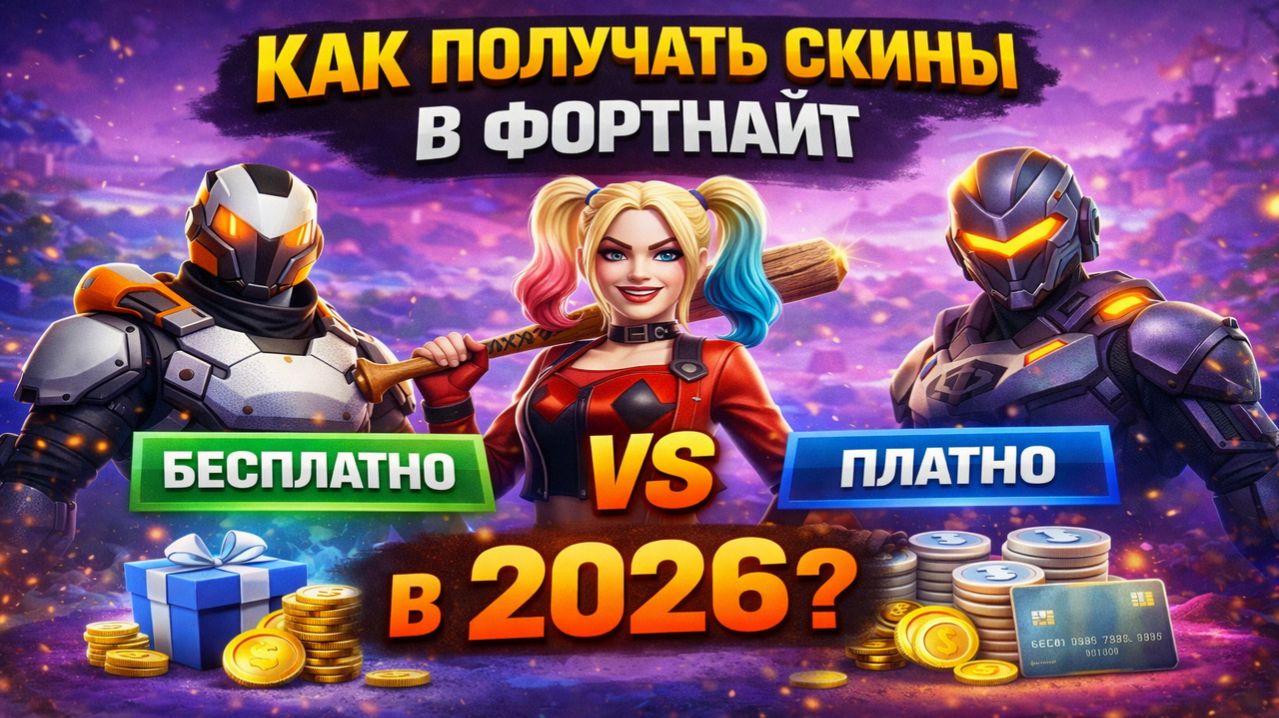 Как получать скины в Фортнайт — бесплатные и платные методы в 2026