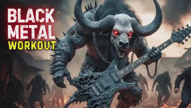 Спортивная музыка в стиле блэк-метал 1-часовой экстремальный инструментальный альбом (2026)