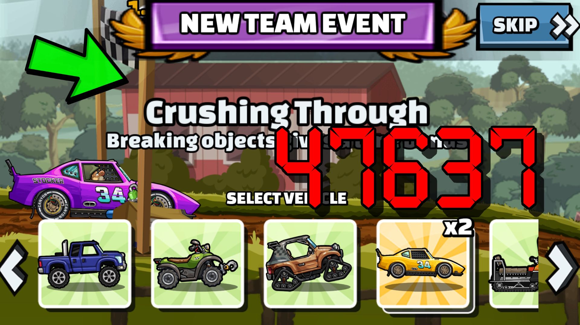 ❗🔔 47637 NEW Team Event (Stock & Awe) - Hill Climb Racing 2