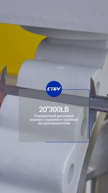 20''300LB Поворотный дисковый клапан с ушками и тройной эксцентриситетом-CTGV