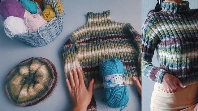 ВЯЖЕМ КОМПЛЕКТ ВОДОЛАЗКА И БЕРЕТ