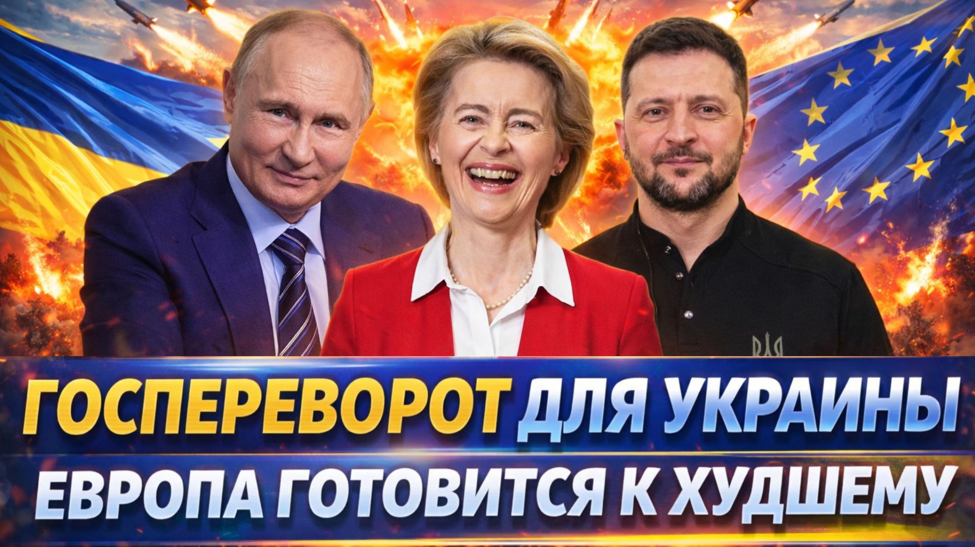 Госпереворот для Украины! Зеленскому пора прощаться// Европа готова упасть вместе с Киевом