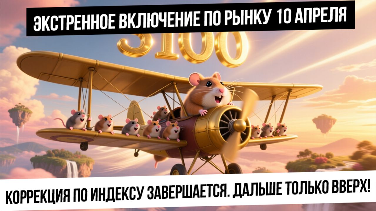 Экстренное включение по рынку 10 апреля. Коррекция по индексу заканчивается! Дальше только вверх?!