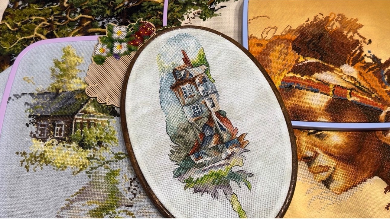 Вышивка крестом/«Открытка из Норы» от Овечкиных Забав/СП/Процессы