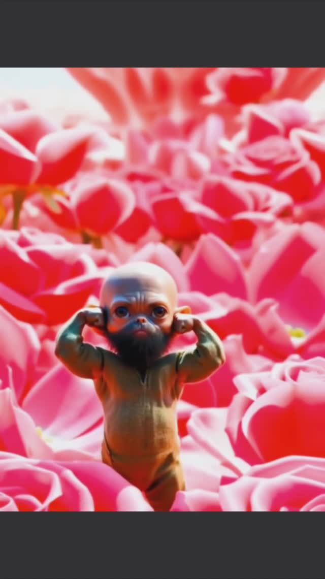 Грустный пекинесыч и гремлин с бицухой)