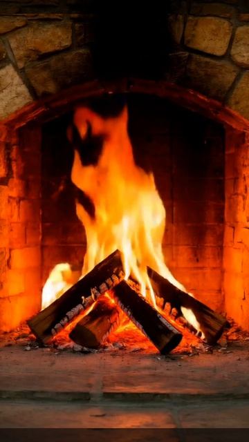 закрой глаза и насладись звуком потрескивающих поленьев