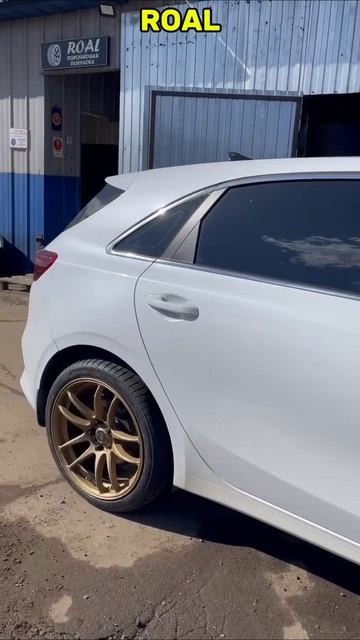 Покраска дисков в бронзу.