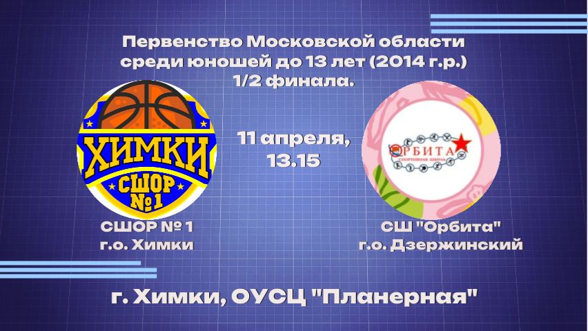 Финал 4-х Первенство Московской области среди юношей до 13 лет (2014 г.р. и моложе)
