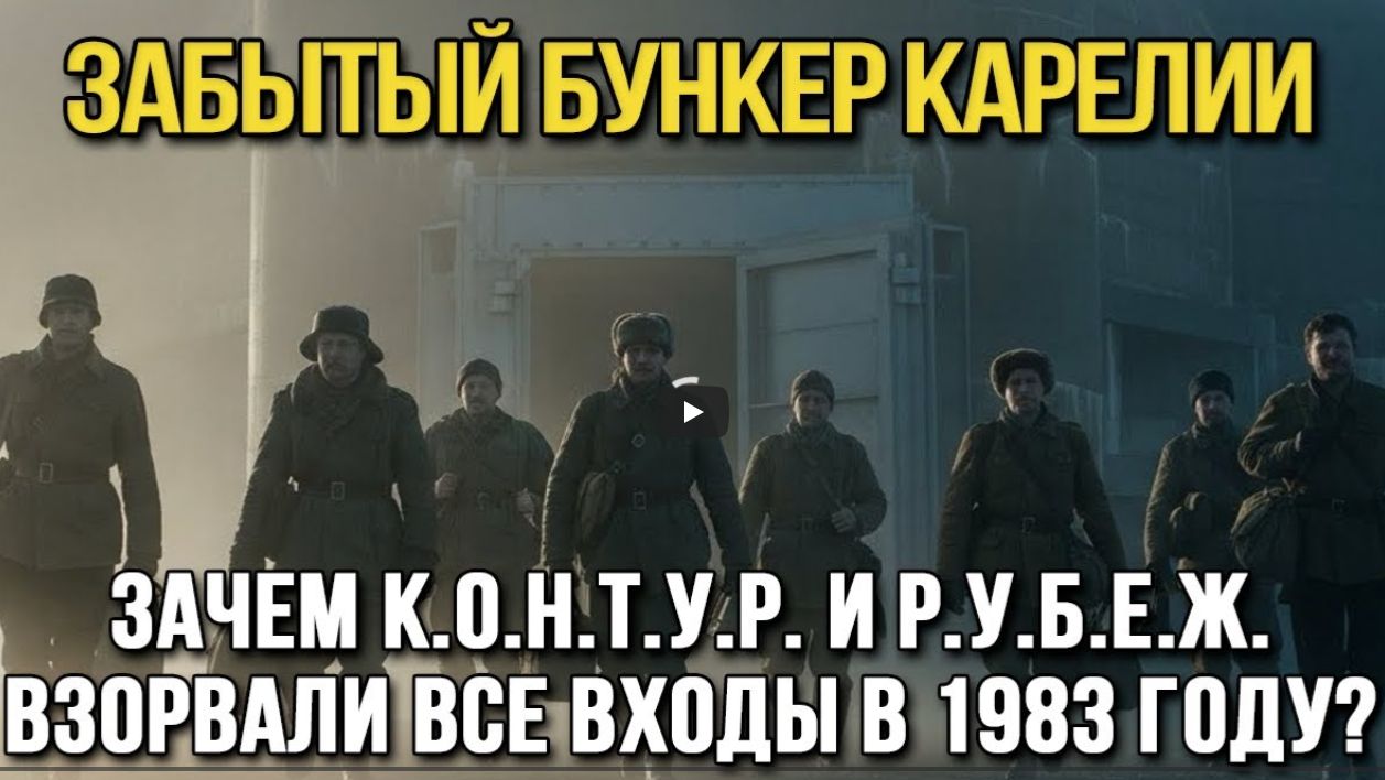 Зачем К.О.Н.Т.У.Р. И Р.У.Б.Е.Ж. Взорвали ВСЕ ВХОДЫ в 1983 Году в ЗАБЫТОМ БУНКЕРЕ КАРЕЛИИ ПЕРЕЗАЛИВ.