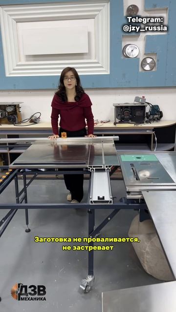 Форматник с подвижным упором и нержавеющим столом — точный распил и удобство работы