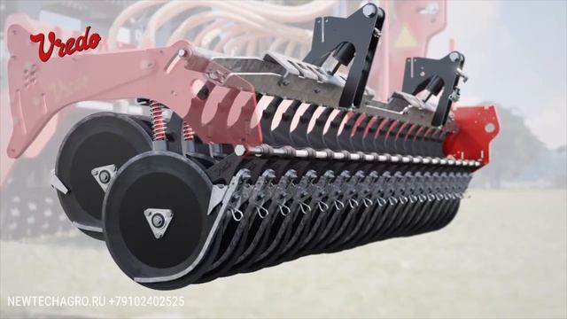 Универсальная notill сеялка Vredo Луговая сеялка для подсева без обработки почвы - пастбищная сеялка