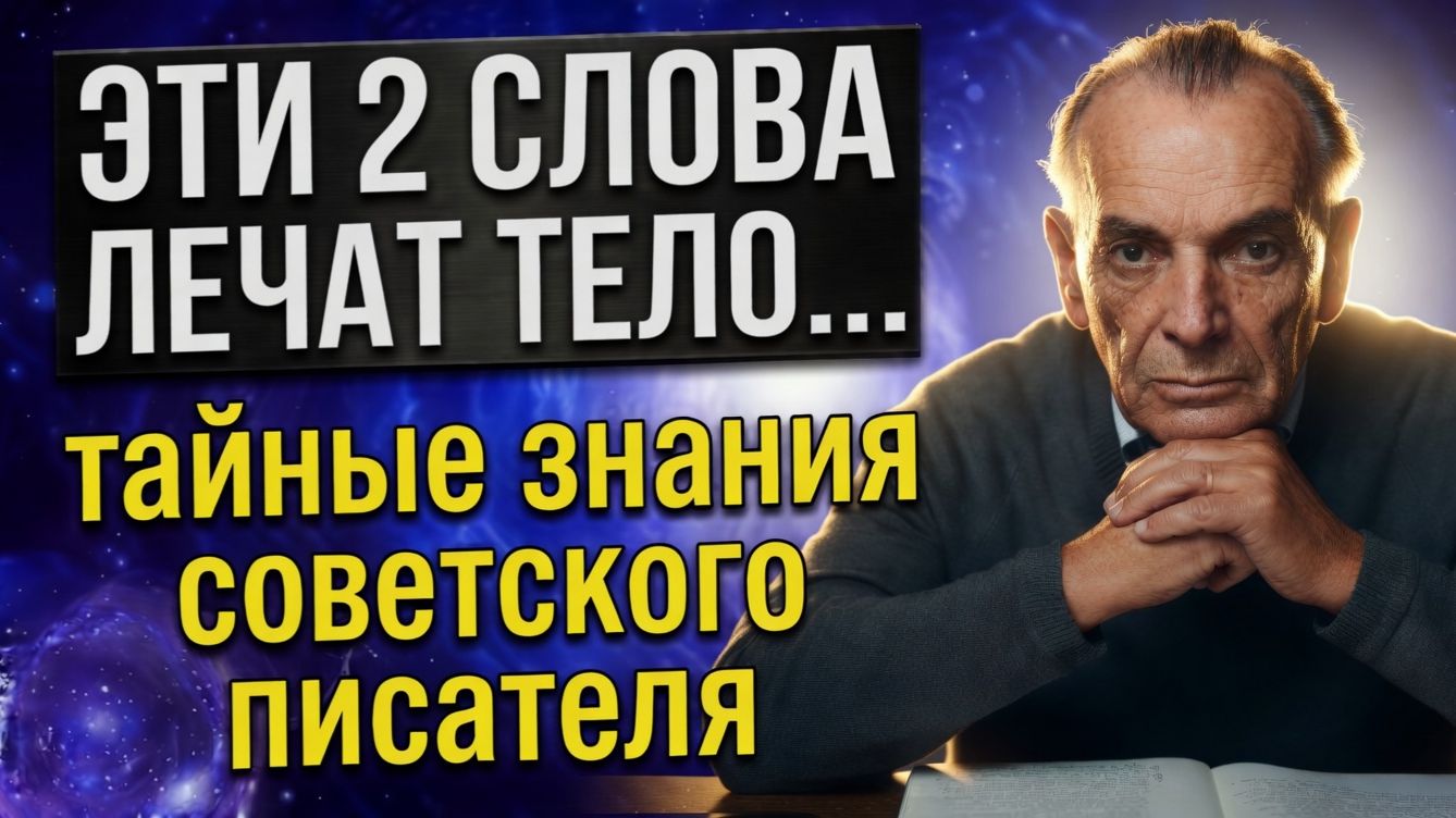 Мы привыкли пить таблетки, но Паустовский знал другой путь. Произнесите ЭТИ 2 слова...