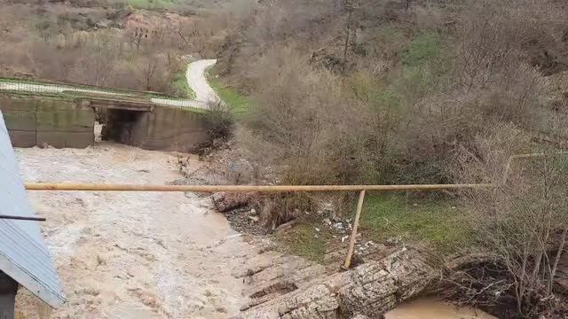 Наводнение и ополозни в Дагестане, после дождя река Рубас