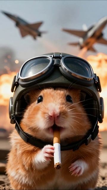 Хомячок-пилот в бою! #хомячок #приключения #комедия