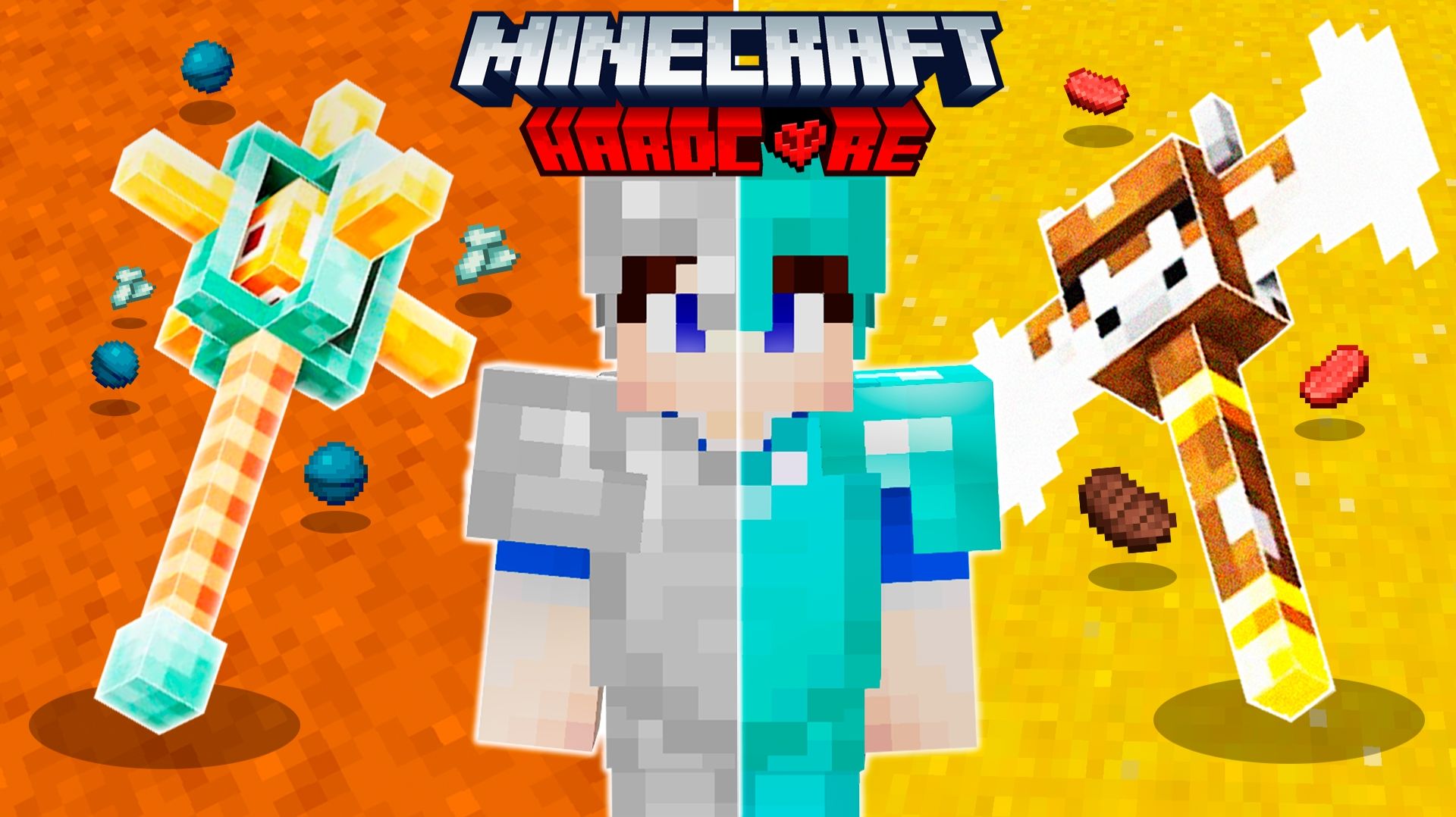 Собрал ВСЕ ОРУЖИЯ МОБОВ в Майнкрафт ХАРДКОР