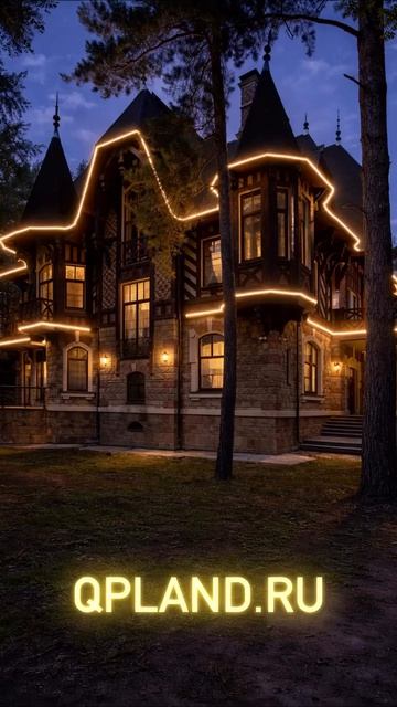 🤩КУПИЛЭНД_Подсветка🏦📲+79956561321💡УЛИЧНОЕ ФАСАДНОЕ ОСВЕЩЕНИЕ КОНТУРОВ КРОВЕЛЬНЫХ СВЕСОВ И ФАСАДА👌