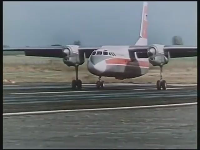 An-24 Interflug - Landing In Barth (1969)
