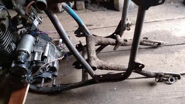 4т мотор на иж. первая примерка.