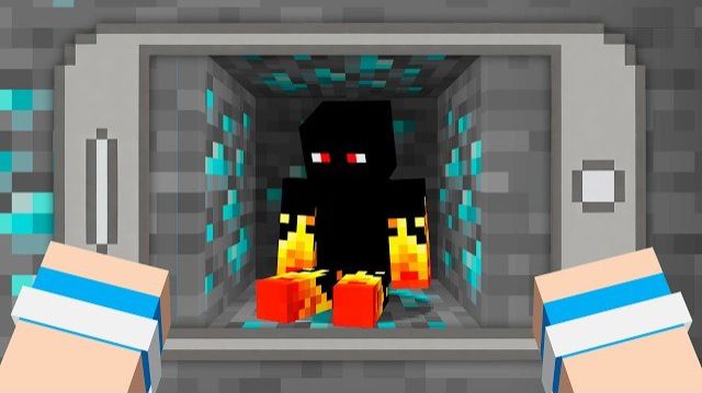 Я использовал телефон с рентгеном, чтобы увидеть внутренности минералов в Майнкрафте